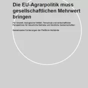 Cover: Stellungnahme EU-Agarpolitik