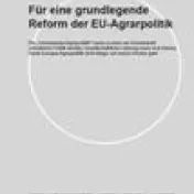 Cover: Positionspapier Agrarsubventionen