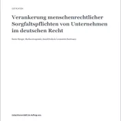 Cover Rechtsgutachten Verankerung MR-Sorgfaltspflichten