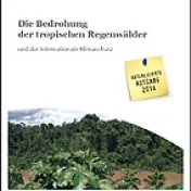 Deckblatt: Die Bedrohung der tropischen Regenwälder und der internationale Klimaschutz