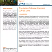 Cover Lima Climate Finance Guide