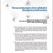 Cover Studie Voraussetzungen einer globalen Energietransformation