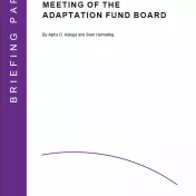 Deckblatt: Briefing on the 15th Meeting of the Adaptation Fund Board