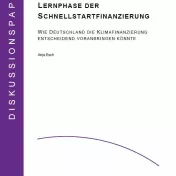 Deckblatt: Konsequenzen aus der Lernphase der Schnellstartfinanzierung