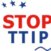 Weitblick-Bild 2/14: Logo Stop TTIP