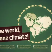 Bild: Poster "One World, One Climate"