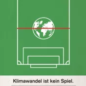 Bild: Poster "Klimawandel ist kein Spiel"