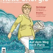 Cover Magazin neue energie, 08/2015