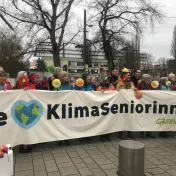 Banner "We <3 Klimaseniorinnen"