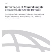 Cover: Governance of Mineral Supply Chains of Electronic Devices